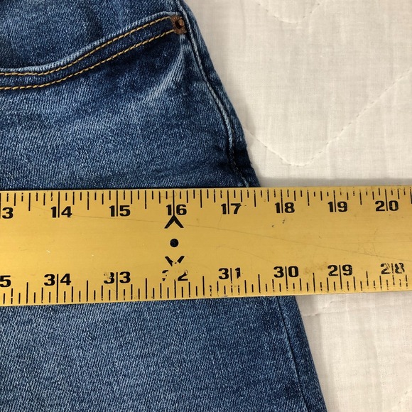 Old Navy Jeans Women's Size 6 Tall Denim Blue Curvy O.G. Straight High Rise - Picture 8 of 12